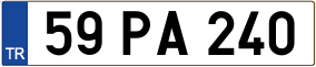 Trailer License Plate
